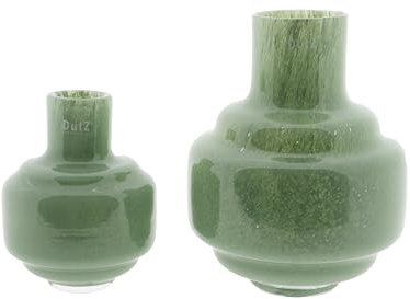 Dutz Vase Urtii | Pistache | mundgeblasenes Glas | in 2 Grössen verfügbar (H 19 cm D 16 cm)