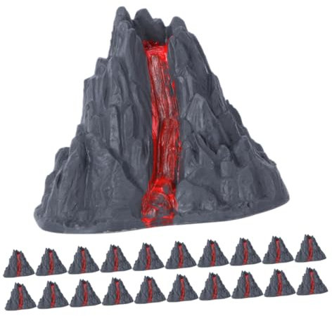 QUMIIRITY 20stücke Statue Aus Kunststoff Mini-Lava-Modell Für Aquarium-Ornamente Und Bauernhausdekorationen Künstlicher Für Unterwasserdekoration Und Mini-gartendekor