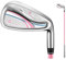 Clubs de golf pour femme, club de golf léger en acier inoxydable au carbone, #7 pour droitier (avec tige en carbone (rose)