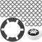 50 STK Abfluss Haarfänger, Haarsieb Dusche, Duschabfluss Mesh Aufkleber, Haarfilter Abflusssieb Badezimmer, Bad Ablauf Filtersieb, Floor Drain Sticker, Sieb Dusche Abfluss Haare für Küchen Bäder