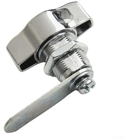 Serratura a camma senza chiave in lega di zinco per armadietti e porte di mobili, soluzione di sicurezza meccanica (20 mm)