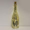 Gold Crackle Glaze Battery Light Up Bottle with Number - 60th Birthday Gift