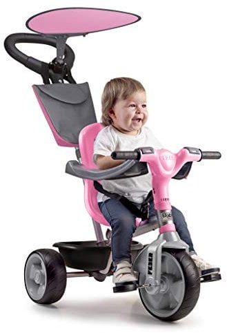 Feber - Baby Plus Music Pink, Rosa Dreirad für Jungen und Mädchen von 9 Monaten bis 3 Jahren (Famosa 800012132)