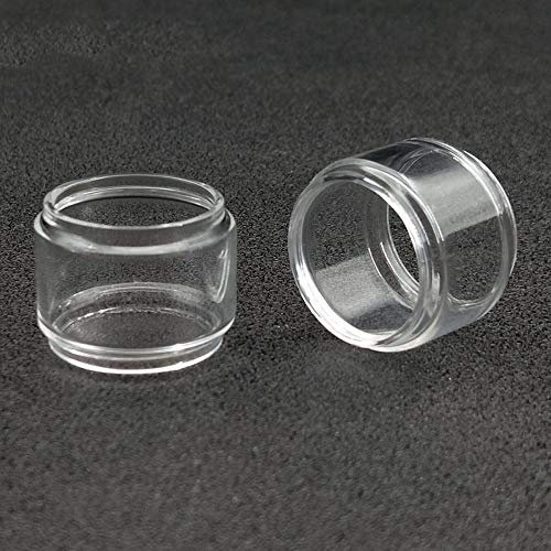 Qingtian-ceg 2PCS Ersatzglas Tube for Uwell Valyrian 2 (Frei von Tabak und Nikotin) (Farbe : Fat Glass, Größe : 2PC)