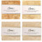 ottoman Lot de 4 porte-savon carré Travertin