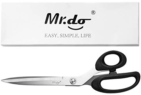 Mr.do Tijeras Costura de Corte y Confección Profesional Sastre Coser Afiladas de Acero Inoxidable Hoja Larga Clásica para Confección de Tela Cuero