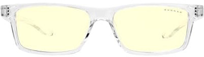 Gunnar Gaming- und Computerbrille - Kids - Cruz Kids Large (age 8-12), Crystal Rahmen, Amber Linsen - Blaulichtfilter Brille, Premium Blaufilter, UV-Schutz,