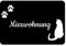 Kaffeebecher24 Fußmatte mit Motiv „Miezwohnung“, Türvorleger rutschfest, Fussabtreter Katze, Waschmaschinenfest, 60 x 40cm, Schwarz - Fußmatte Katze