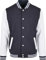 Build Your Brand Basic College Jacket Navy/White 3XL