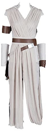 Skywalker Rey Cosplay Kostüm Rey Full Set Outfit Halloween Kostüm für Frauen