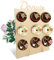 Aohcae 2 Stück Donut Wall, 9 Löcher Donut Ständer Donut Stand Holz für Hochzeit, Geburtstagsfeier, Süßigkeitenwagen, Party