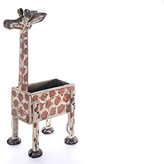Wackadoo Blumentopf Giraffe Übertopf Pflanzkorb Pflanzgefäß Topf Deko Wohndeko Garten Indoor Frühlingsdeko