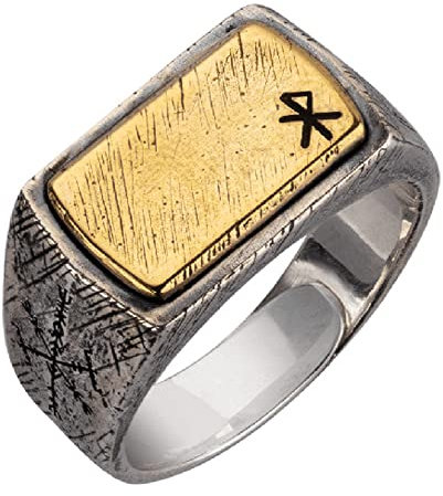 Wikinger 925 Sterling Silber Binden Runen Liebe Ring für Herren Damen Verstellbar