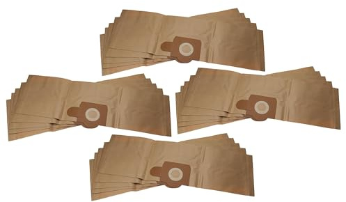 vhbw 20x Staubbeutel Ersatz für Bosch 3165140210454 | 2605411150 für Staubsauger - 26,5cm x 24cm braun