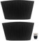 2pcs Silicone Cup Sleeves Heat Insulation Coffee Cup Sleeves Non-slip Drink Protector Covers for Cold Hot Beverage