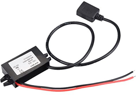 Step Down Converter, DC DC 12V to 5V 3A USB Converter Step Down Power Supply Module USB Cable Connector Car Charger, Converter, Power Converters