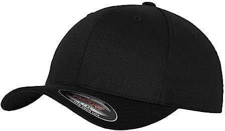 Flexfit Caps Wooly Combed Cap Delta Tartan Glen Unisex Cap Baseball XXS-XXL Basecap Mütze, XS-S, 1x Black/Black & 1x HL-Kauf Notizblock