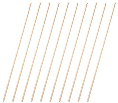 10 Stück Natürliche Holzleisten zum Basteln, 8mm x 30 cm Hölzchen für DIY Projekte und Deko, zum Bauen und Verkleiden (Dreieckige)