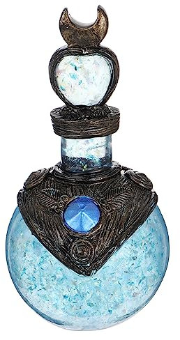 Garneck Magische Mondflasche Trankflasche Antike Duftflasche Flasche Mit Ätherischen Ölen Flaschen Mit Mondtrank Nachfüllbare Duftflasche Hausgeschenke Harz Flasche Wünschen Blitz