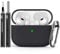 Ljusmicker AirPods Pro Case Cover with Cleaner Kit, Soft Silicone Protective Case for Apple AirPod Pro 2nd/1st Generation, AirPods Pro 2/Pro Case Accessories with Keychain-Black