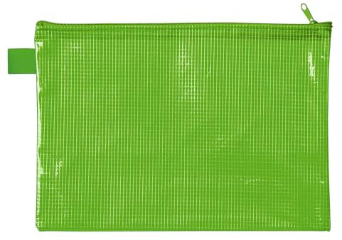 VELOFLEX 2705040 - Reißverschlusstasche DIN A5, grün, aus gewebeverstärktem EVA-Material, 1 Dokumententasche