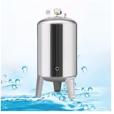 Vaso de expansión Tanque de presión de agua de 60L/100L/160L/200L/250L/300L/400L para bomba de pozo, tanque de presión de pozo de acero inoxidable para sistemas de agua a presión, kit de montaje ( Siz