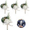 Huilimei Künstliche Herren-Rosen-Boutonniere, Knopfloch-Blumen mit Nadel und Clip, künstliche Hochzeitsblumen, Brautschmuck, Brautjungfer, weiße Ansteckblume für Hochzeit, Party, Abschlussball, Anzug,