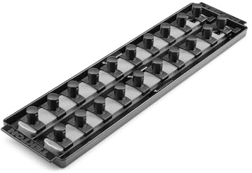 TEKTON 3/8 Inch Drive Socket Organizer Set | OST17360 | 20-Tool, Socket Rail, Gray, Made in USA