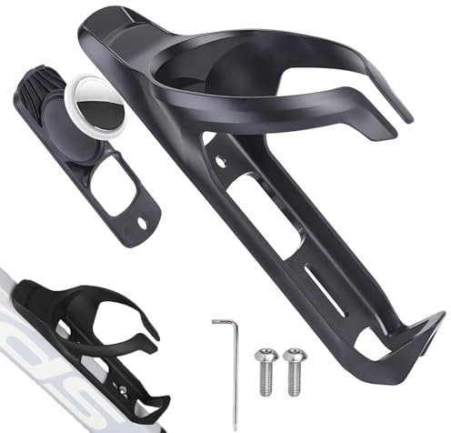STFALI Flaschenhalter mit Airtag Fahrrad Versteck, Airtag Halterung Fahrrad für Apple Airtag, Function 2 In 1 Bietet Schutz Vor Diebstahl und Aufbewahrung von Wasserflaschen