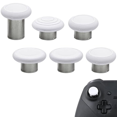 6-in-1 Swap Magnetische Thumbstick-Set für Xbox Elite Serie 2 Controller, Ersatz-Joystick-Teile für Controller Elite Serie 2/Elite Serie 2 Core Controller (weiß)