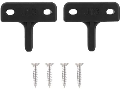 Greenhouse Window Fasteners 2 - Pack | Sturdy Plastic Stays for Halls & Sheds | Secure Ventilation Lock Pegs / Flat Latches | Easy Install Kit with Screws