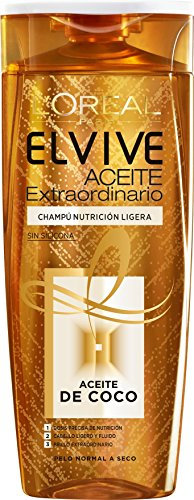 L'Oreal Paris Elvive Shampoo ohne Silikone und mit Kokosöl, 370 ml Shampoo