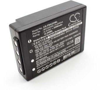 vhbw batteria compatibile con HBC Micron 6, 4 Radiocomando Industriale, Telecomando (2000mAh, 6V, NiMH) - Nero
