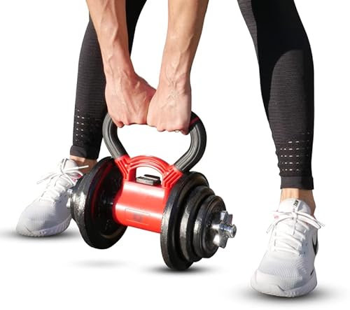 RPM Power Kugelhantel-Griff – Kurzhantel-Griff – Konvertieren Sie Hantelscheiben und Hanteln in Kugelhanteln (Kettlebell-Hantel-Griff)