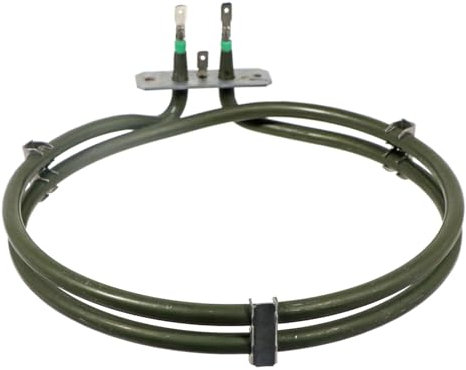 SPARES2GO Fan Oven Element 2 Turn for Montpellier MDC500FS MDC500FW MDC600FK MDC600FS MDC600FW Cooker (2000W)