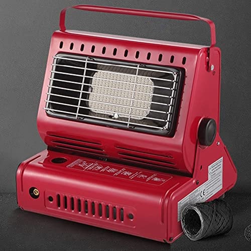 YKYR Portable Chauffage À Gaz Compact, Mobile Chauffante Butane, Extérieur 2 en 1 Chauffage Au Gaz, Chauffage Radiant pour Camping en Plein Air (Color : Red)