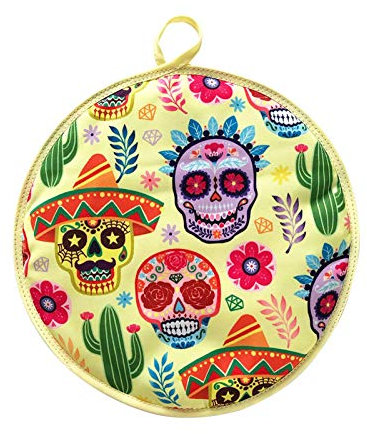 Tortilla Warmer, 12 Inch Insulated Fabric Microwave Tortilla Warmer Pouch for Corn, Flour Tortillas, Keeps Them Warm for up to One Hour, Pizza Rolls, Easy Cleaning(Type 1)