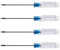 Kyuionty Magnetisches Torx-Schraubendreher-Set, T5, T6, T8, T10, Stern-Schraubendreher, Schraubenzieher, Werkzeug für Spielzeugreparatur und Batterie-Ersatz, 4 Stück