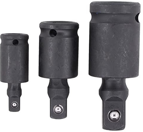 Doo Engy Kraft Kugelgelenk 1/2 1/4 3/8 Gelenksatz Gelenk Adapter Schlagschrauber Kardangelenk Nuss für Hand- und Schlagschrauberbetrieb mit Aufnahme für Arretierstift und Gummiring