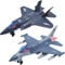 HOLYFUN 2 Packs Toys Airplane for Boys with Sound & Light, Fighter Jet Plane Model Toys, Pull Back Diecast Plane Toys for Kids