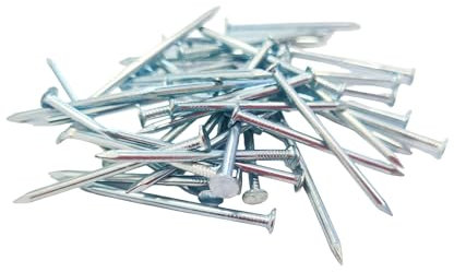 Super Mundo - 480 piezas Clavos de acero al carbono, 5x38mm, clavos galvanizados para colgar imágenes y carpintería (99706)