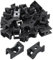 sourcing map 150pcs Cable Tie Base Saddle Type Mount Wire Holder, 30x15.8x13.7mm Wire Clips Organizer Holders Clamps for Electronic Wires Organized, Black 0.21 Dia