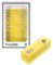 12 Pieces Prepared Microscope Slides, Plastic Specimen of Animals Insects Plants Flowers, Stereo Biological Sample Microscope Slide for Students Education Tool (yellow)