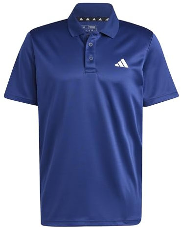 adidas Men's Train Essentials Training Polo Shirt, Dark Blue, M