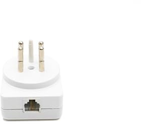 Prise Téléphonique vers RJ11 - Adaptateur Téléphonique avec Connecteur RJ11 - Convient pour la Belgique - Prise Téléphonique Blanche