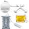 LUHEVIDIA infuseur à thé, 2PCS infuseur thé en silicone, boule a the réutilisable est un bon compagnon pour l'heure du thé(Tour du crâne + Crâne)