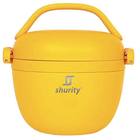 Shurity Porta Pranzo Termico Acciaio inox con rivestimento in ceramica Runbott 560ml. (Mostarda)