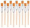 10 Stück Flache Pinsel Acryl Pinsel Kleine Pinsel Kleine Künstlerpinsel Flache Borstenpinsel Detail Pinsel Künstlerpinsel Paint Brush für Anfänger, Künstler und Gemälde Liebhaber