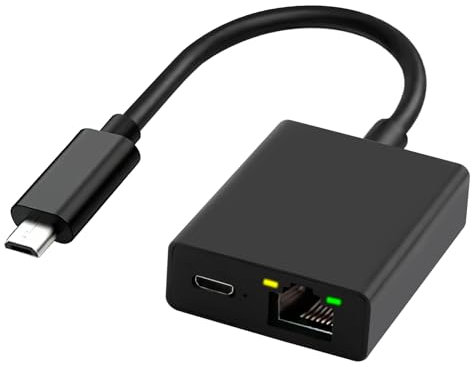 Ethernet Adapter for Fire TV Stick,Micro USB to RJ45 Ethernet Network Adapter,Firestick for 4K Fire Stick,Chromecast,Google Home Mini and More Streaming TV Sticks Up to 100 Mbps