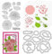 ORIGACH Dahlia Lot de pochoirs en silicone transparent pour la fabrication de cartes, pochoirs en forme de fleur pour loisirs créatifs, scrapbooking, album photo